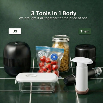 Kivo 6-in-1 Mason Jar Vacuum Sealer