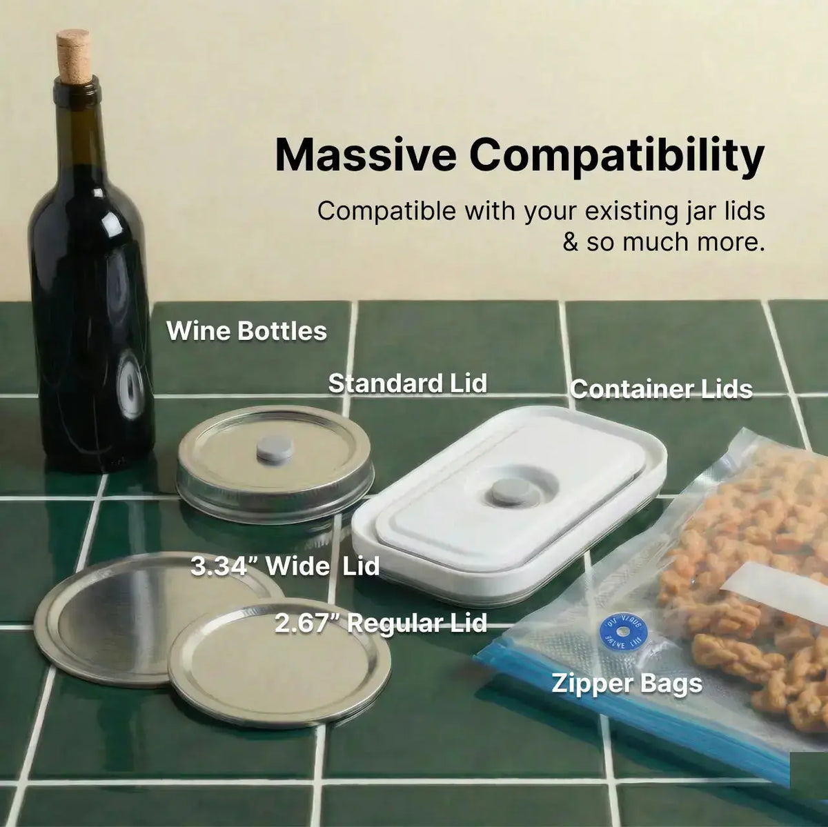 Kivo 6-in-1 Food Vacuum Sealer
