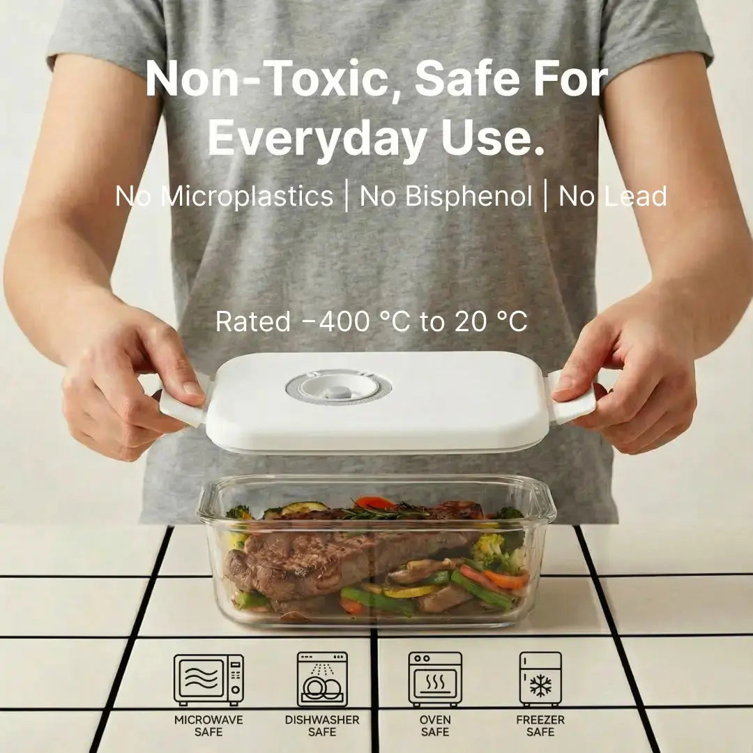 Kivo Vacuum Sealed Glass Container