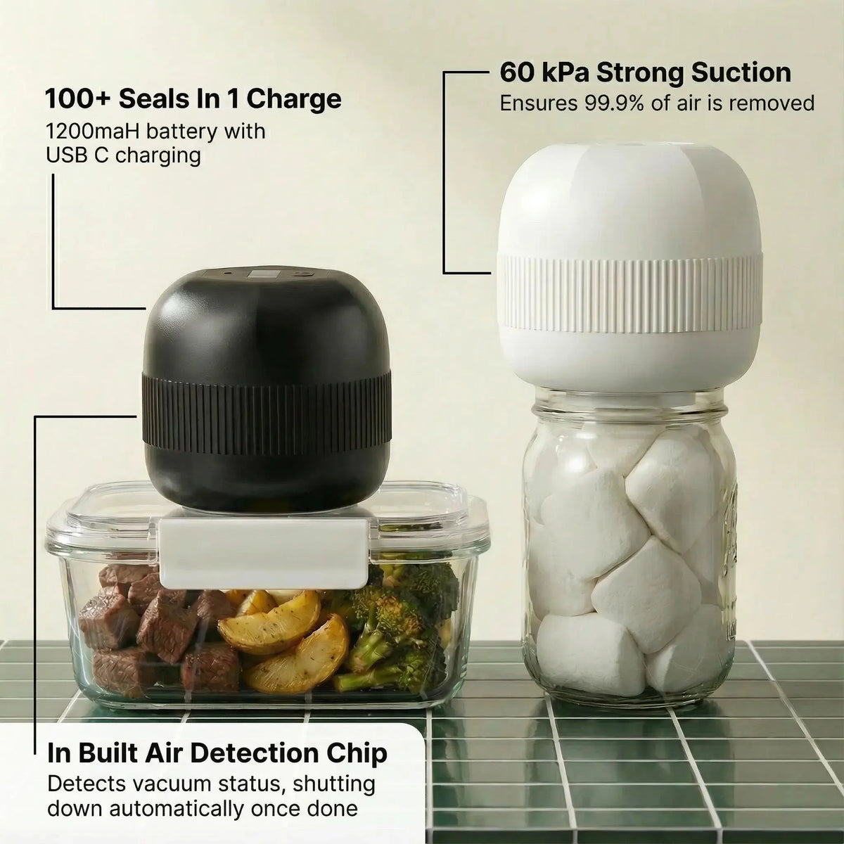 Kivo 6-in-1 Food Vacuum Sealer